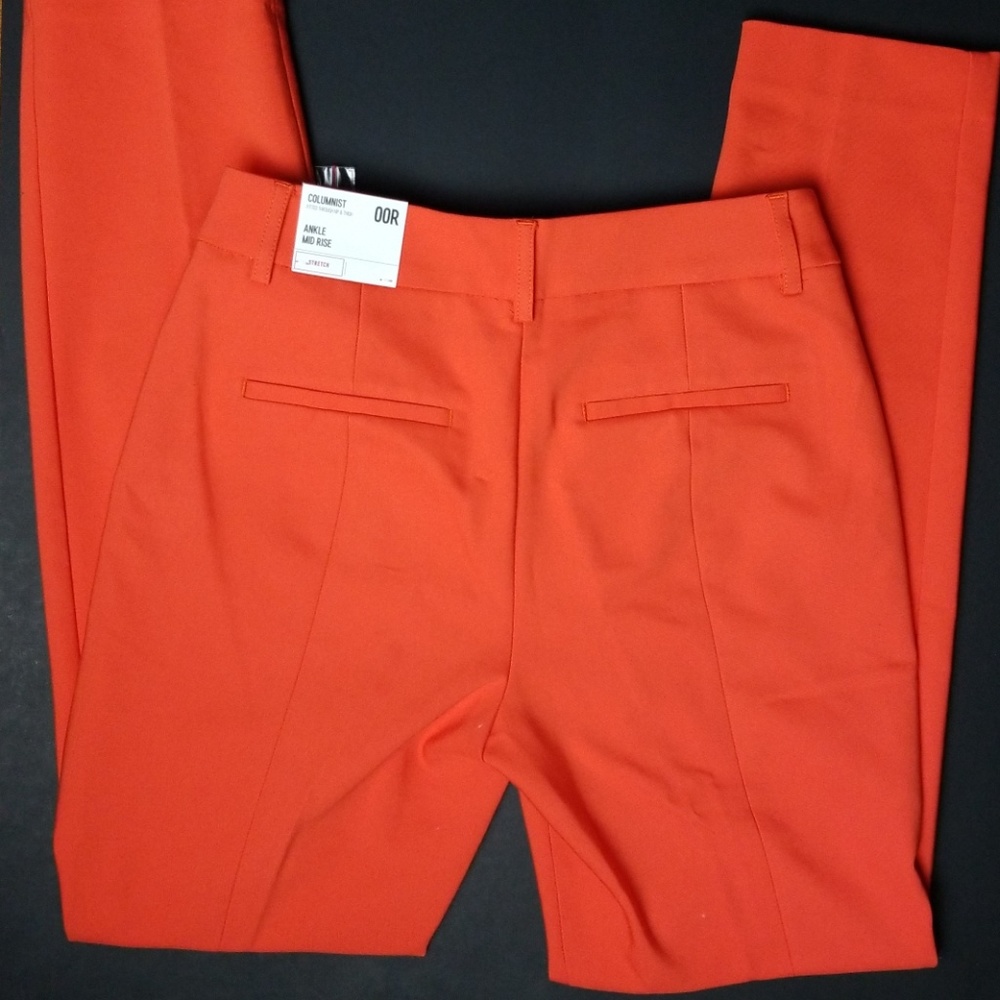 Express Orange Tailored Trousers - Picture 2 of 4
